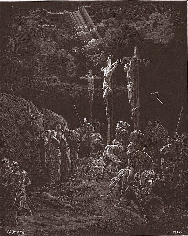 CRISTO E I LADRONI CROCIFISSI LUCA 23,34